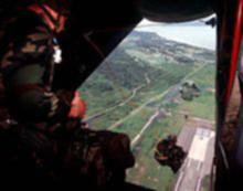 1st SFG(A) jumping from a Royal Austrailian DHC4 Caribou 1997
