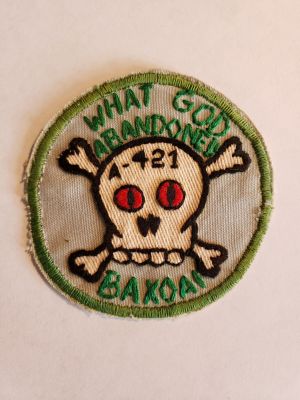 A421 Ba Xoai Original Team Patch 
Original A421 Team patch, made in Can Tho circa mid-1970, 50 total. Designed by Team Medic, SSG Michael J. Berry
Keywords: A421 Ba Xoai;Official Team Patch